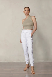 Shop Candy Jogger Pant — White - Raffaello Rossi