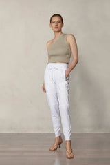 Raffaello Rossi Candy Jogger Pant White