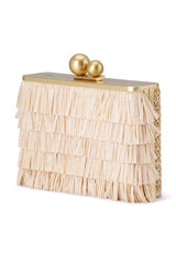 Carlita Fringed Clutch Shoulder Bag