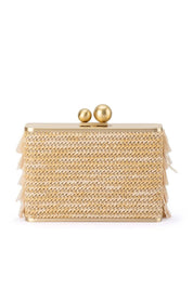 Shop Carlita Fringed Clutch Shoulder Bag - Olga Berg