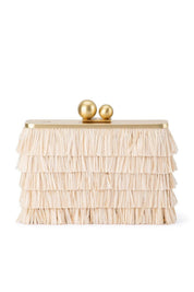 Shop Carlita Fringed Clutch Shoulder Bag - Olga Berg