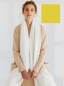 Shop Cashmere Travel Wrap | Zest Yellow - Mia Fratino