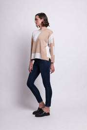 Shop Chip Off The Block Sweater | Creme / Caramel - Foil