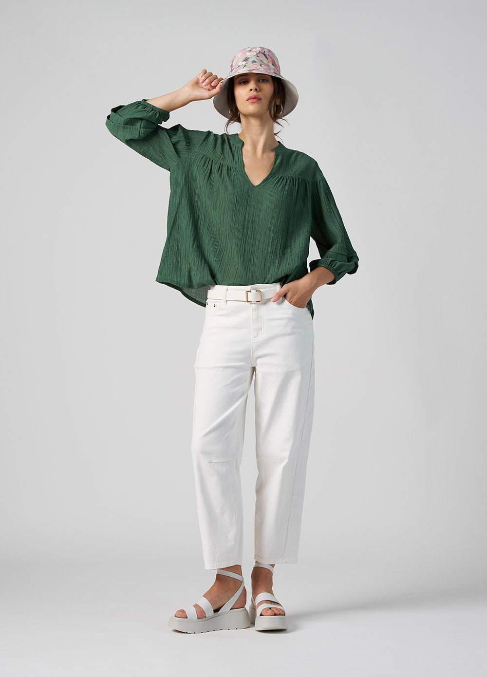 Shop Chroma Blouse | Palm Green - Madly Sweetly