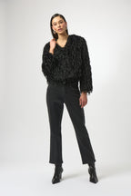 Shop Classic Straight Leg Jeans with Studded Seams - Joseph Ribkoff