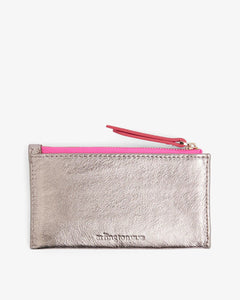 Shop Compact Leather Wallet | Gold - Arlington Milne