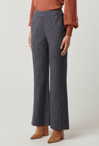 Shop Coraline Chevron Stripe Ponte Pant - OnceWas