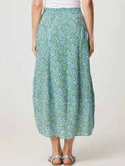 Shop Cotton Pocket Panel Skirt | Green Spot Print - Cake