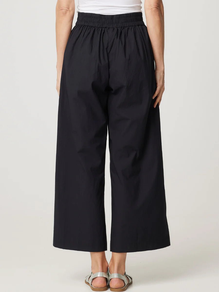 Shop Cotton Wide Leg Romy Pant | Black - Cake