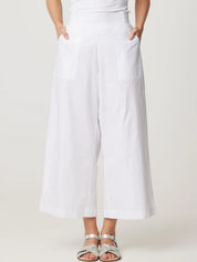 Shop Cotton Wide Leg Romy Pant | White - Cake