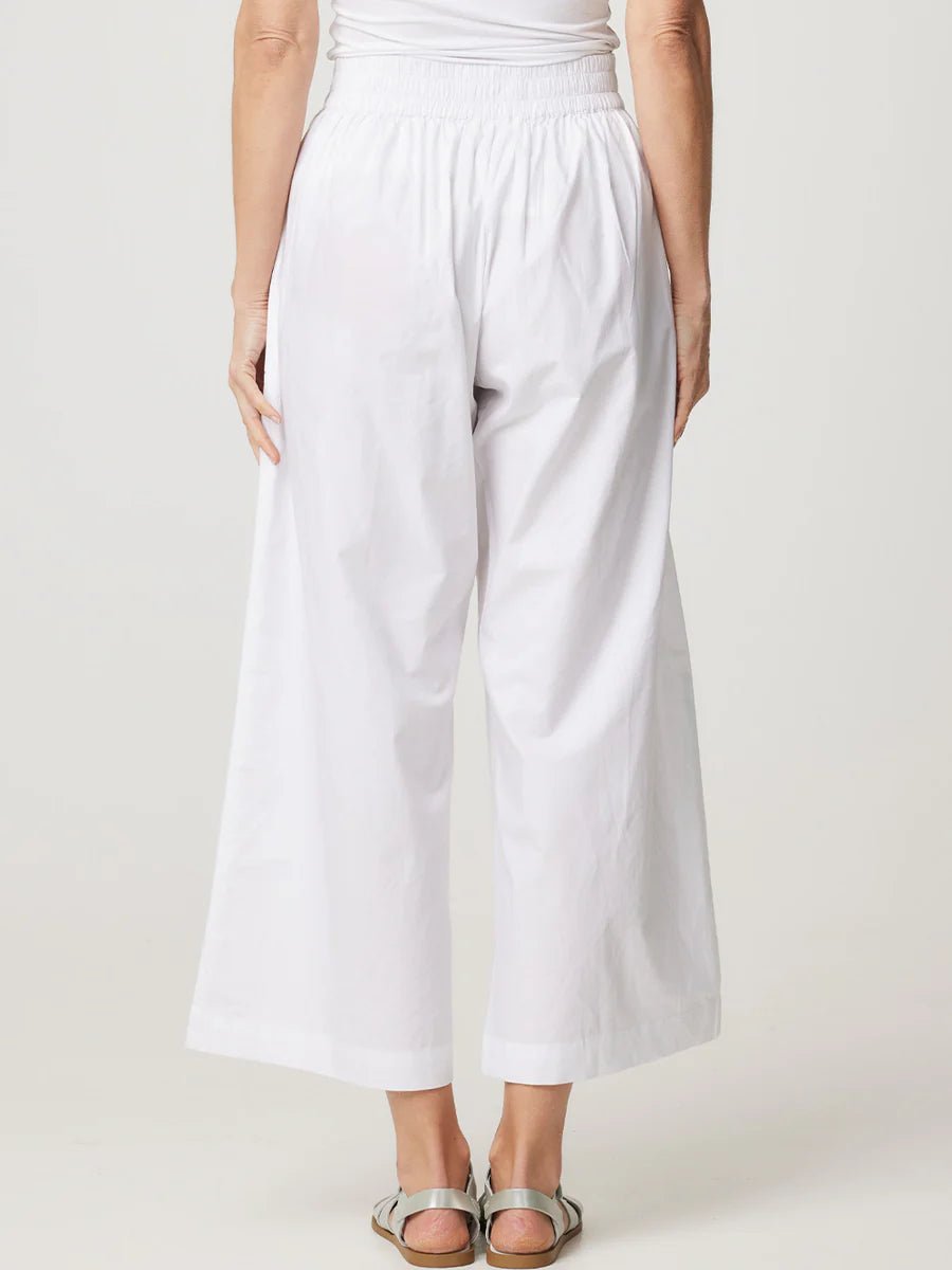 Shop Cotton Wide Leg Romy Pant | White - Cake