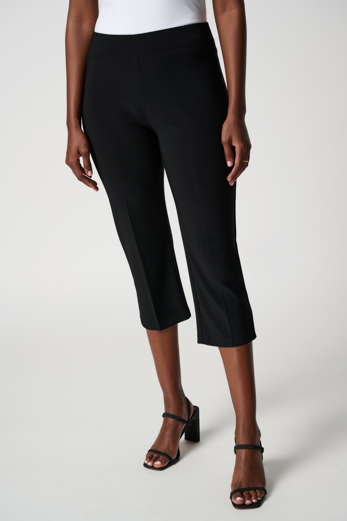 Shop Cropped Classic Straight Pant Style C143105 | Black - Joseph Ribkoff