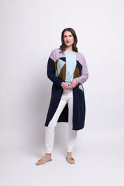 Shop Cubist Cardigan | Duckegg Combo - Foil