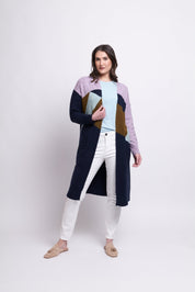 Shop Cubist Cardigan | Duckegg Combo - Foil