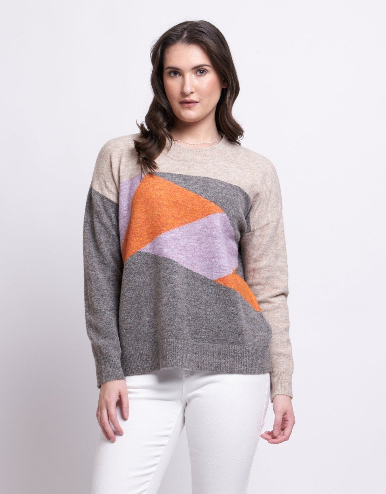 Shop Cubist Sweater | Tangerine Combo - Foil