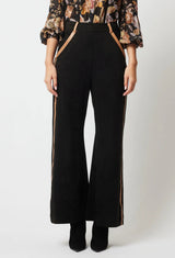 OnceWas Danxia Faux Suede Wide Leg Pant