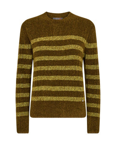 Shop Dedra Stripe Knit | Fir Green - Mos Mosh