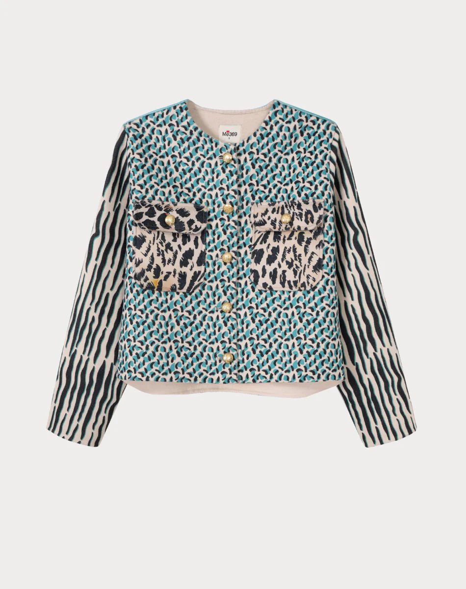 Shop Della Cropped Tropical Safari Jacket - Me369