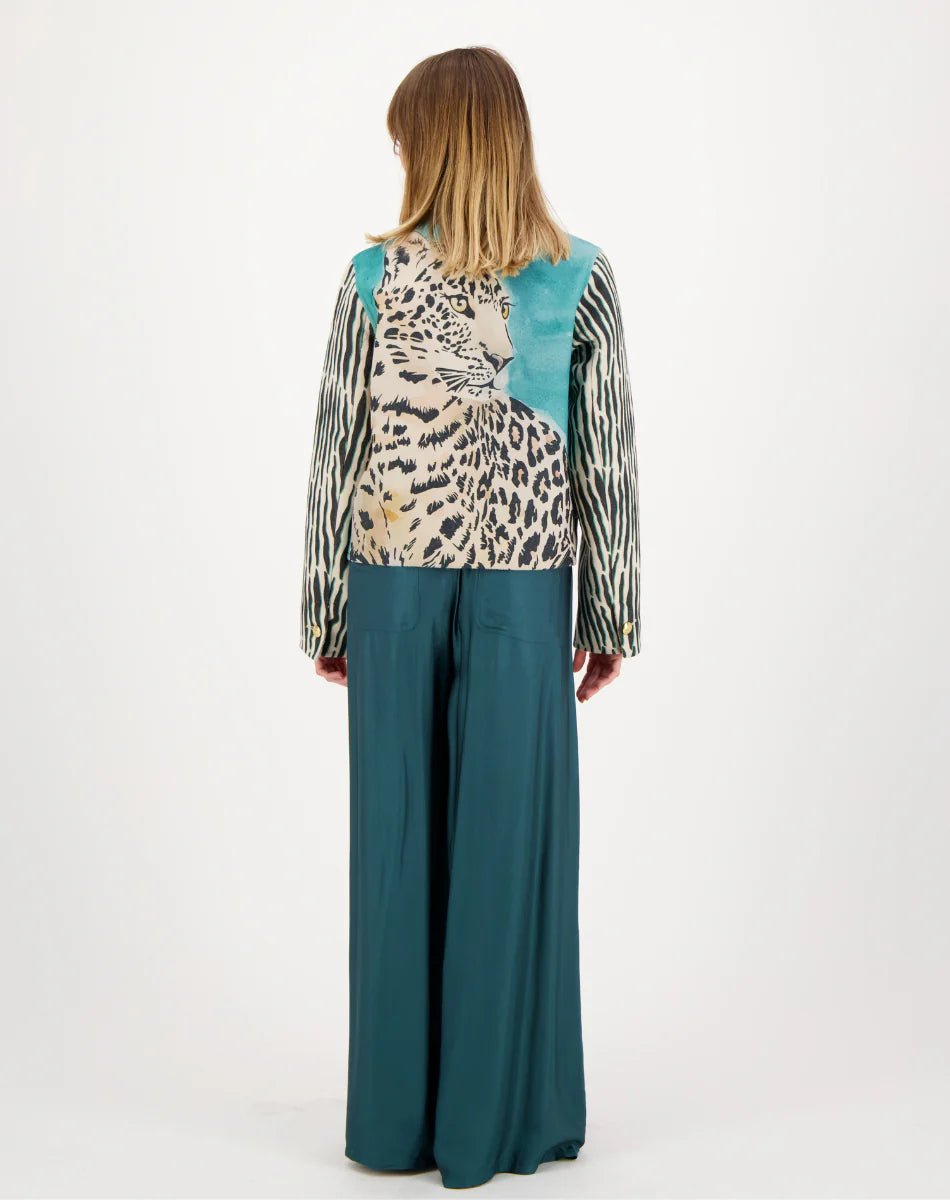 Shop Della Cropped Tropical Safari Jacket - Me369