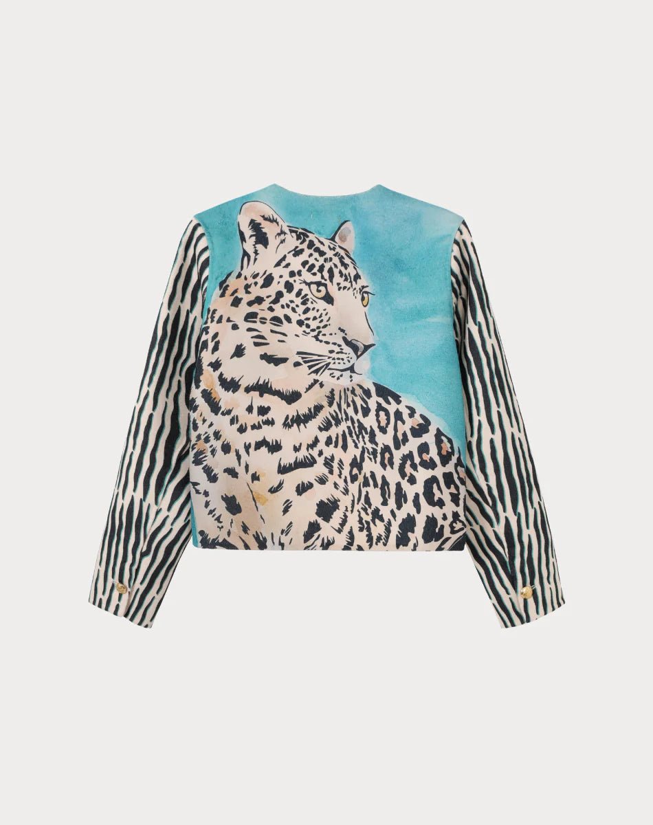 Shop Della Cropped Tropical Safari Jacket - Me369