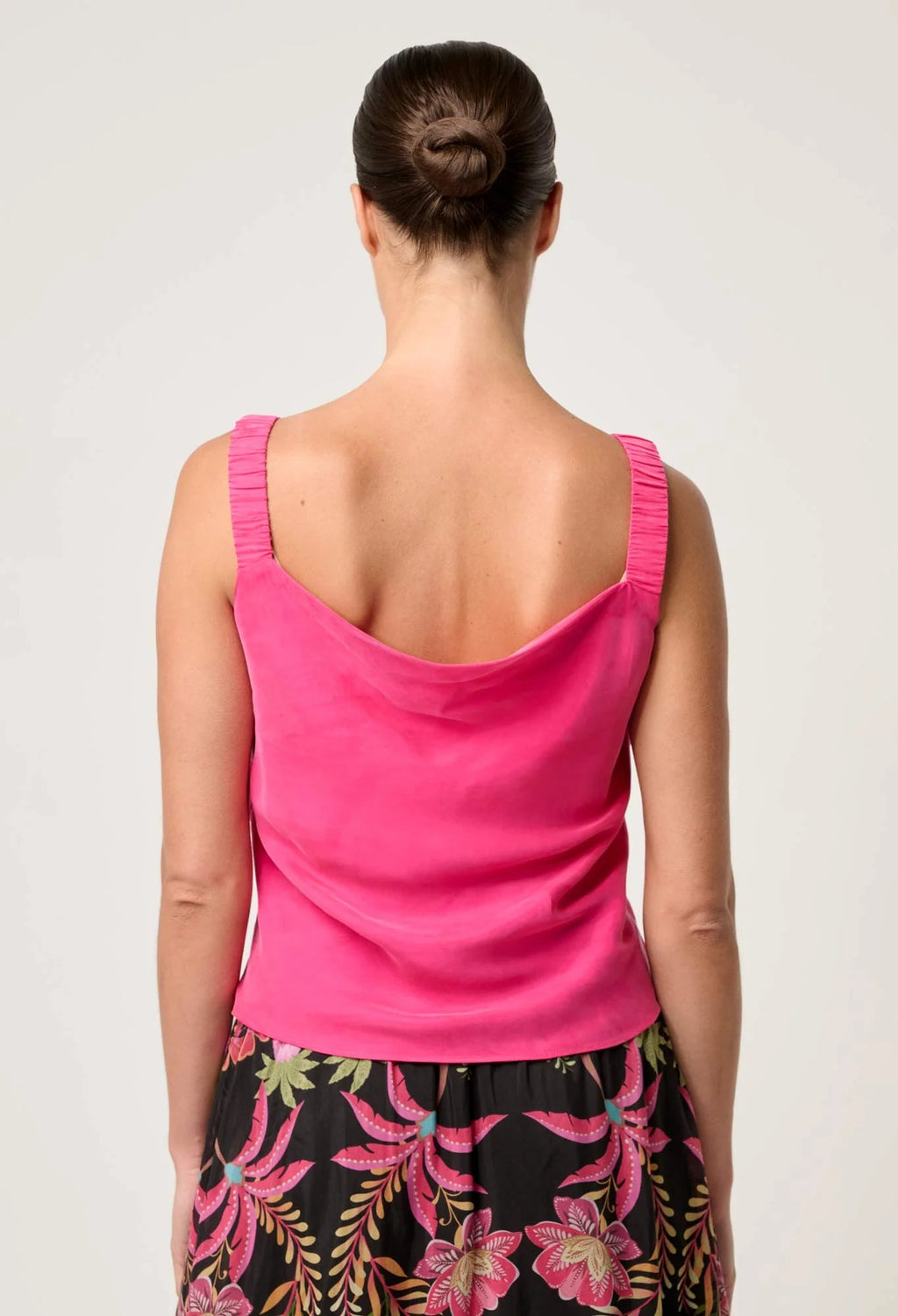 Shop Delray Reversible Cami in Celosia Pink - OnceWas