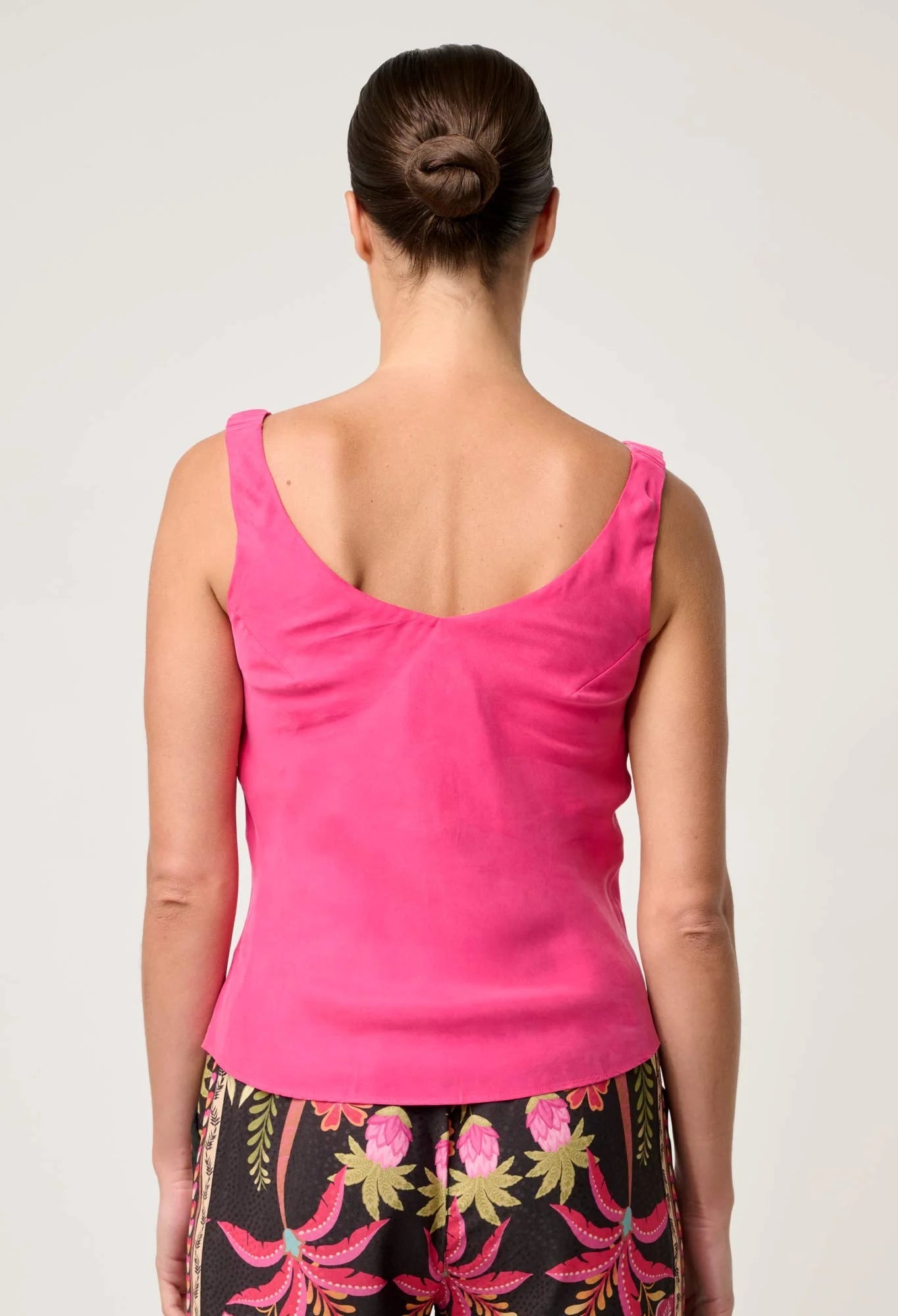 Shop Delray Reversible Cami in Celosia Pink - OnceWas