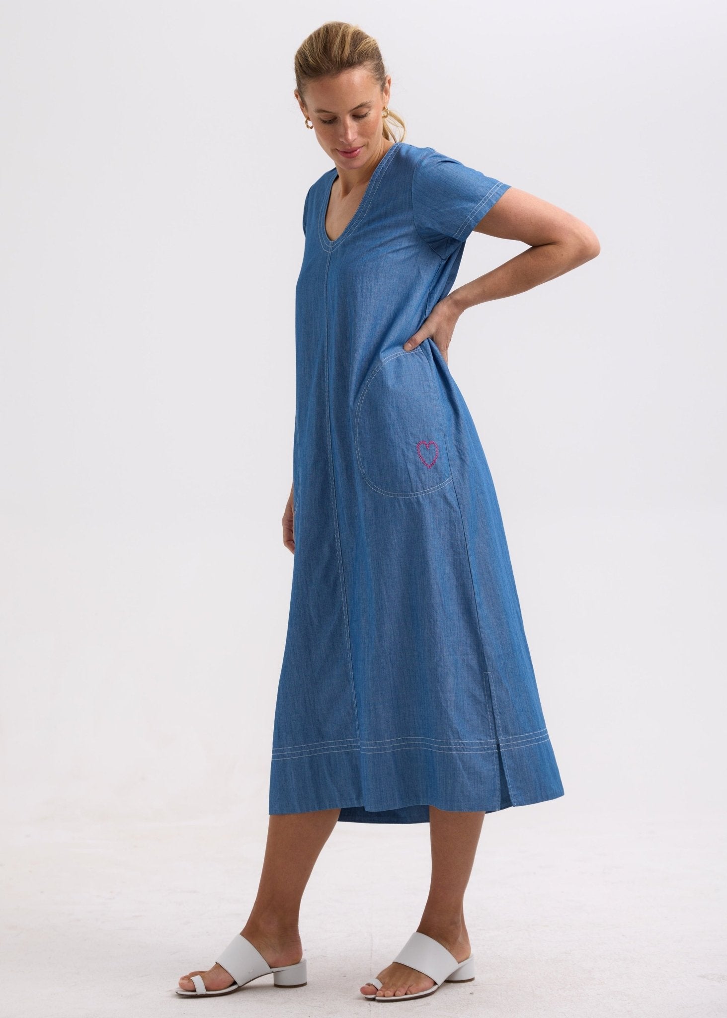 Shop Denim Dress - Zaket & Plover