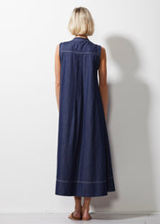 Shop Denim Maxi Dress | Denim - Zaket & Plover