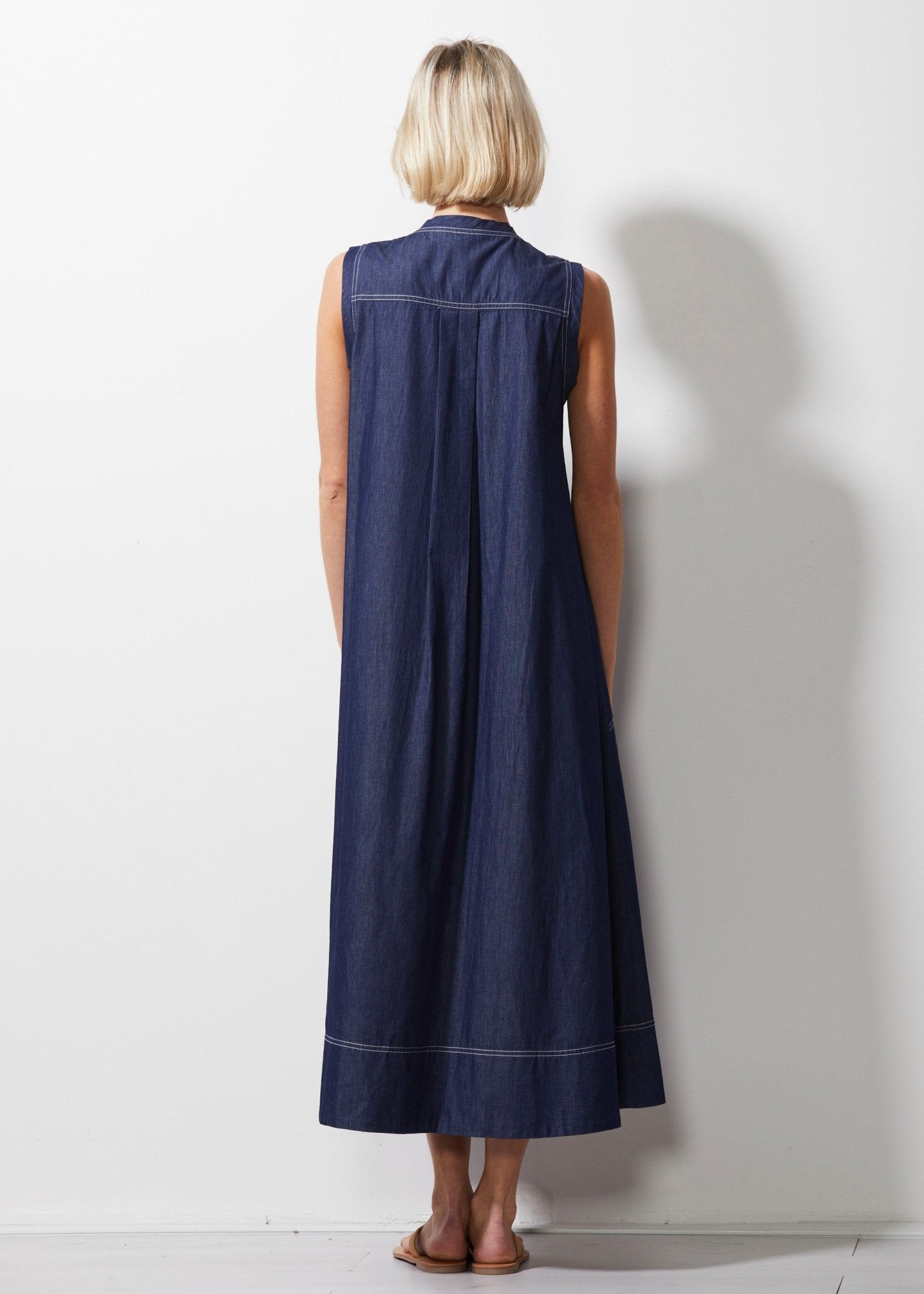 Shop Denim Maxi Dress | Denim - Zaket & Plover