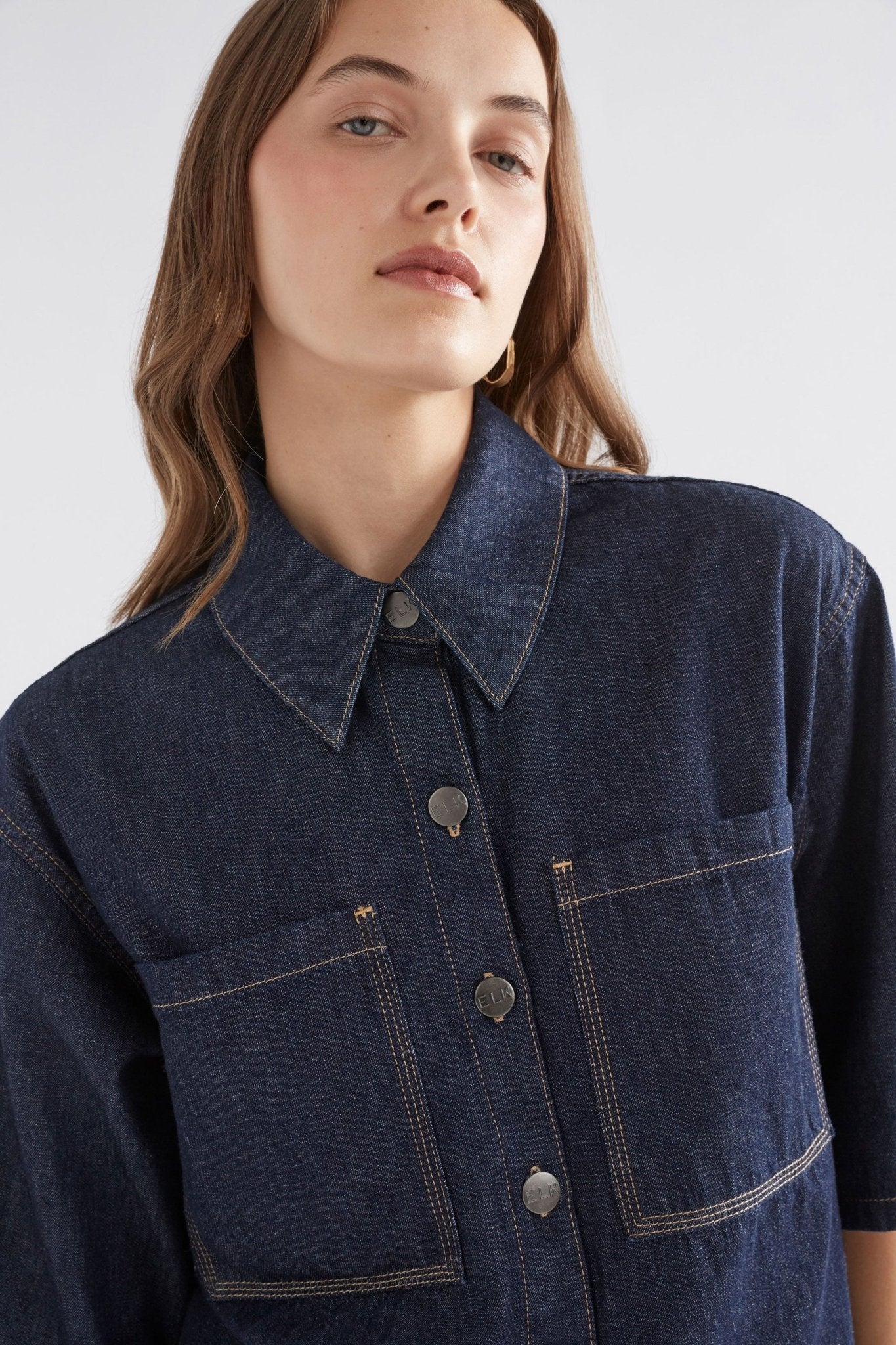 Shop Denym Pocket Shirt | Authentic Blue Wash - Elk The Label