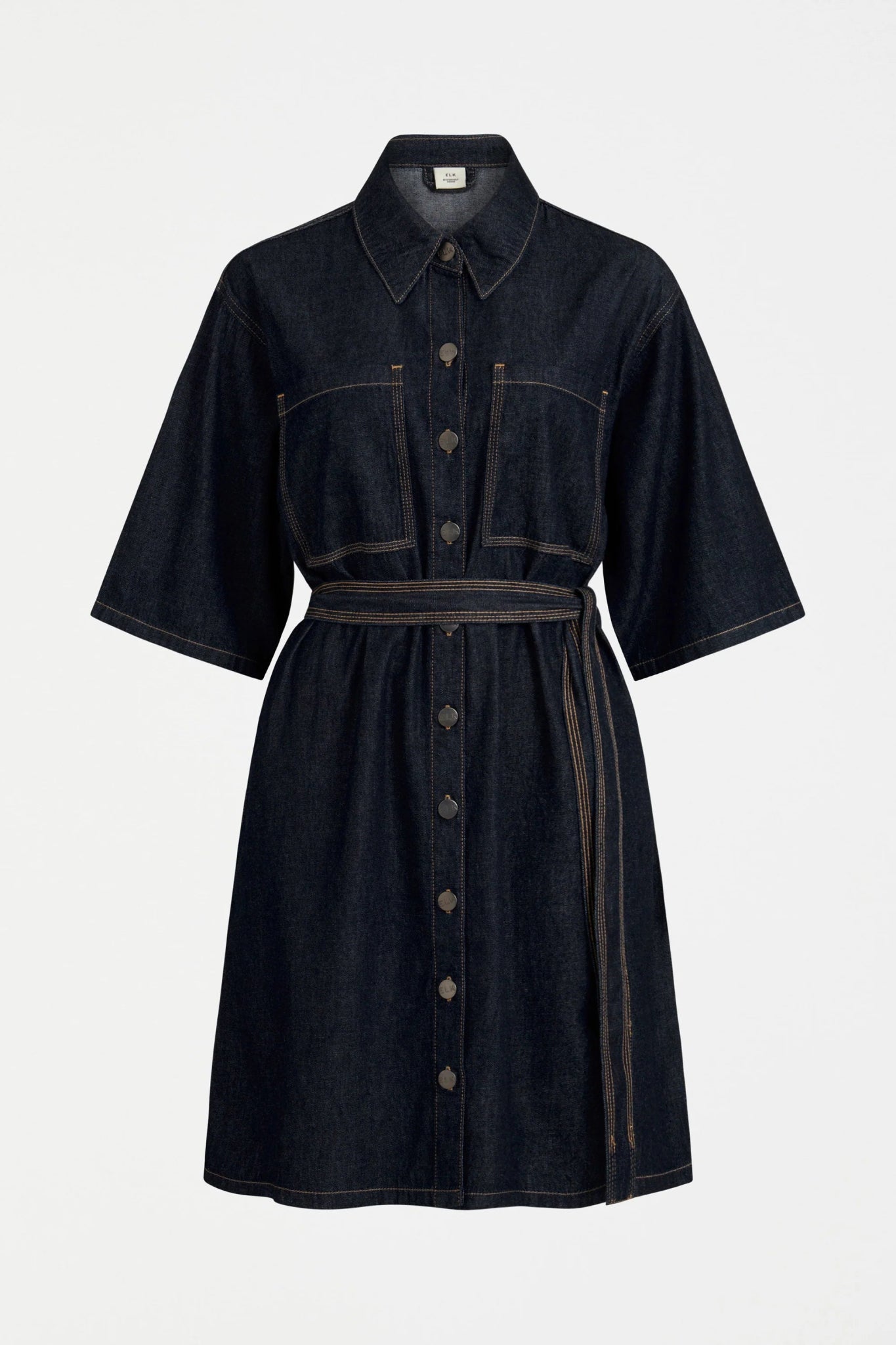 Shop Denym Pocket Shirt Dress | Authentic Blue Wash - Elk The Label