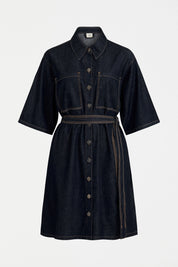 Shop Denym Pocket Shirt Dress | Authentic Blue Wash - Elk The Label