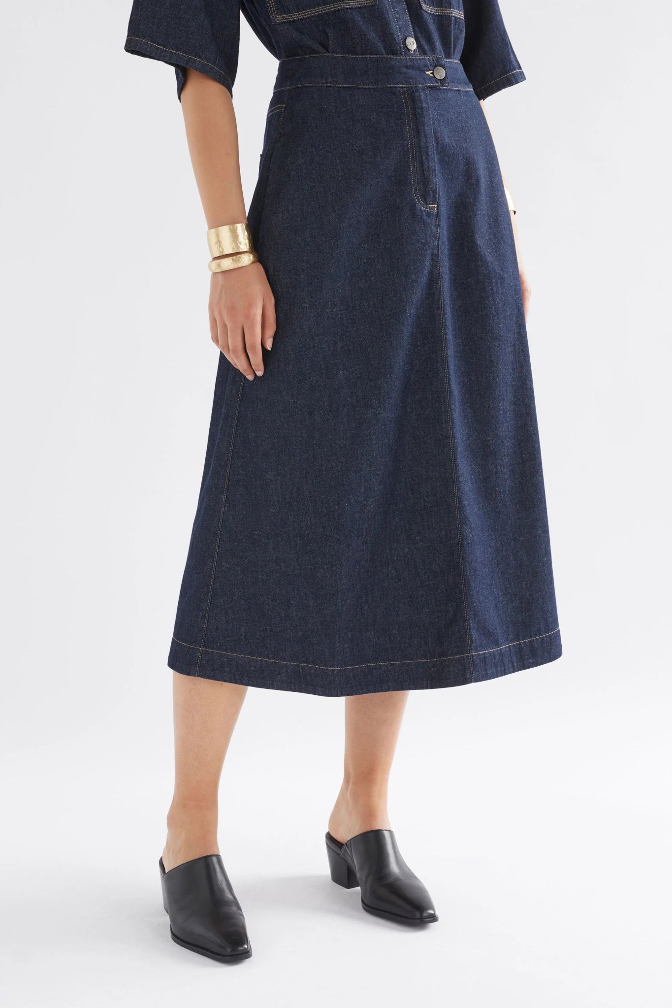 Shop Denym Skirt | Authentic Blue Wash - Elk The Label