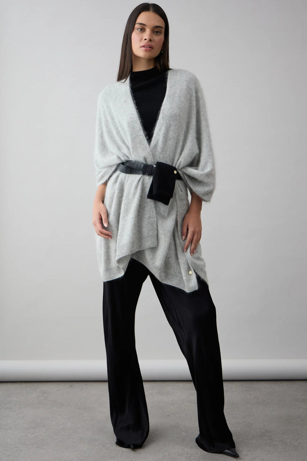 Shop Dillon Split Wrap Brushed Cashmere - Mia Fratino