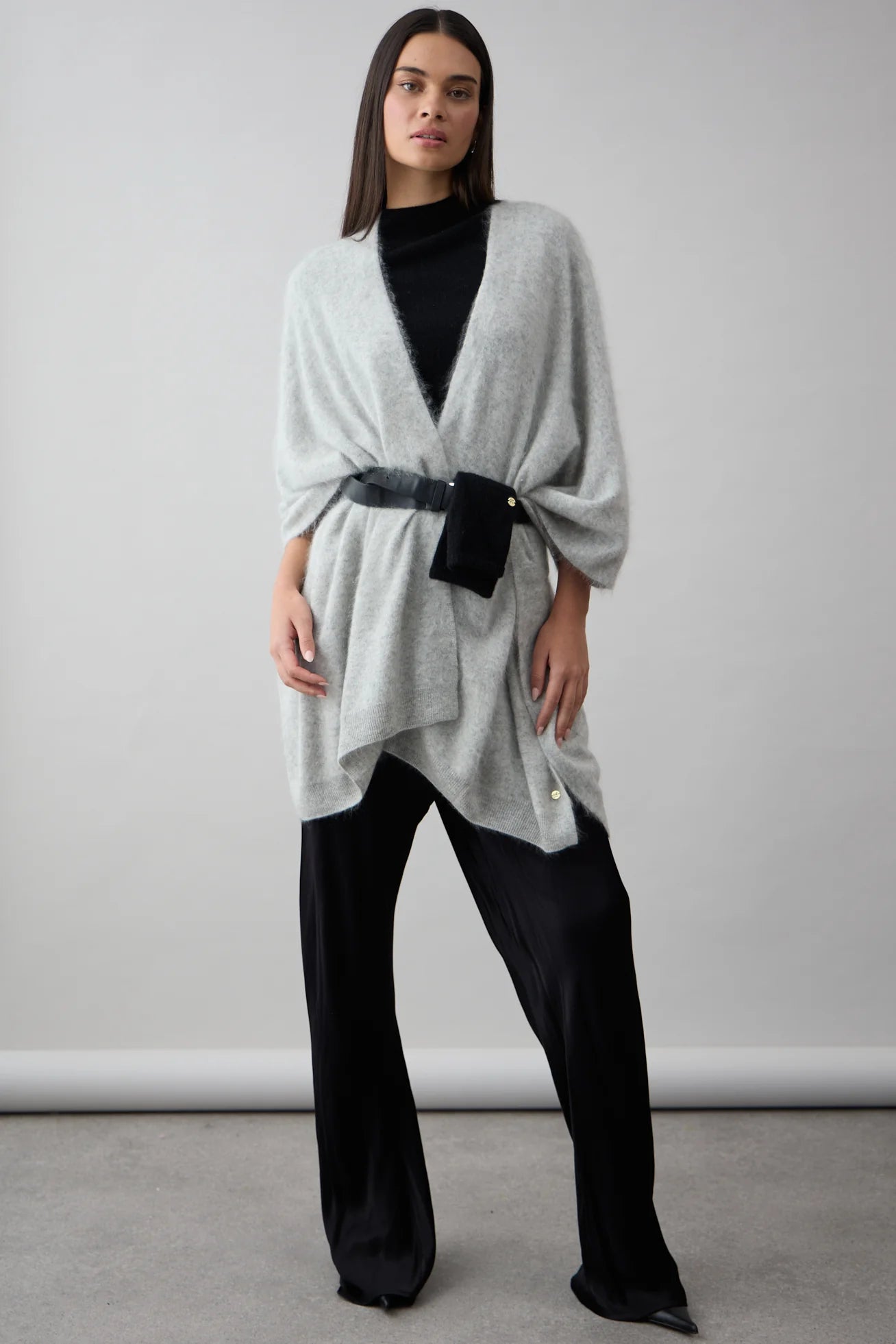 Shop Dillon Split Wrap Brushed Cashmere - Mia Fratino