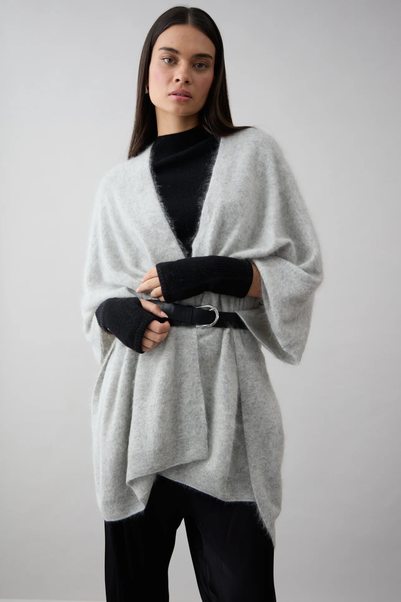 Shop Dillon Split Wrap Brushed Cashmere - Mia Fratino