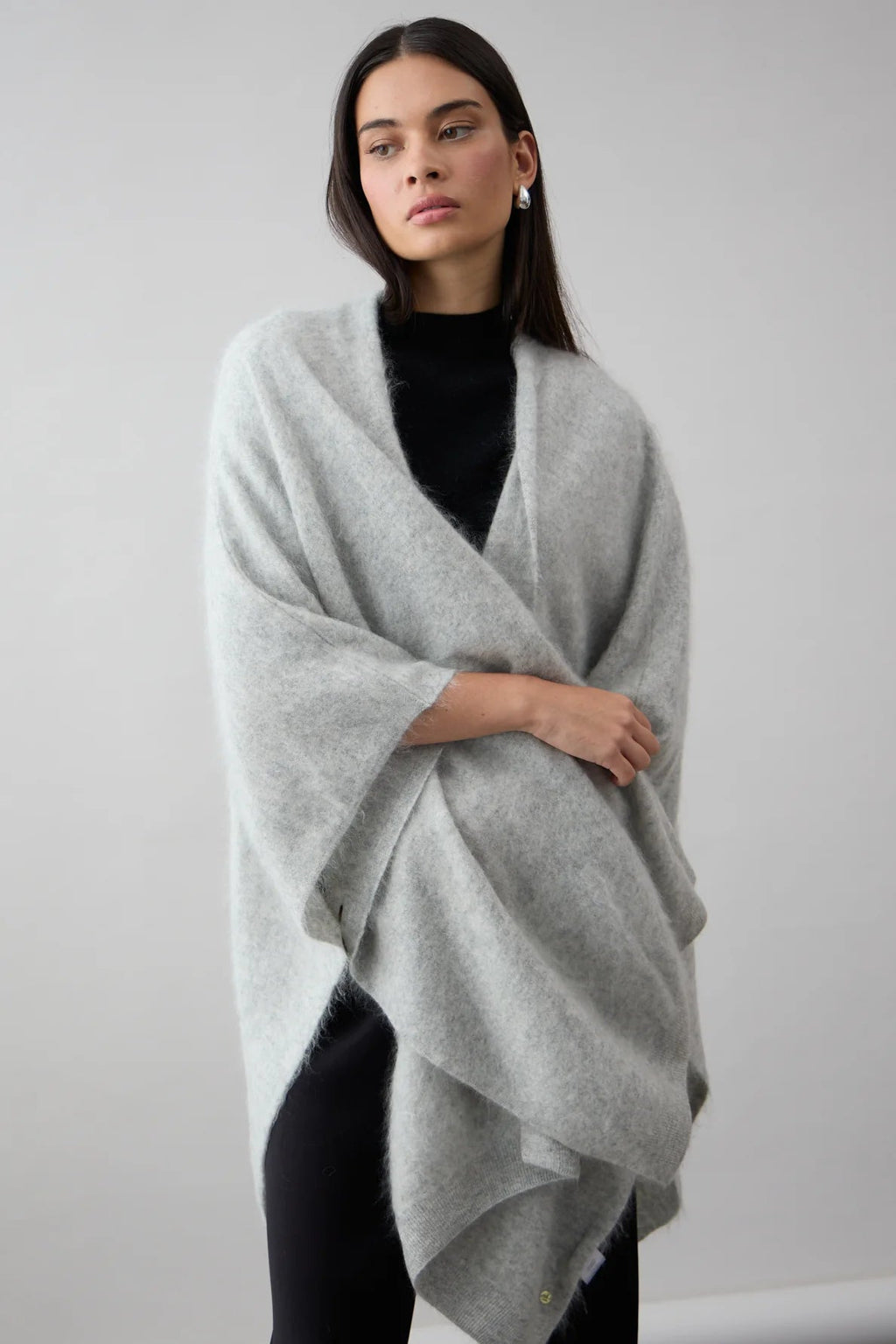 Shop Dillon Split Wrap Brushed Cashmere - Mia Fratino