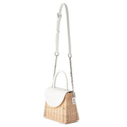 Shop Donna Straw Top Handle Bag | White - Olga Berg