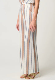 Shop Dynasty Wide Leg Pant | Cayman Stripe - ONCEWAS