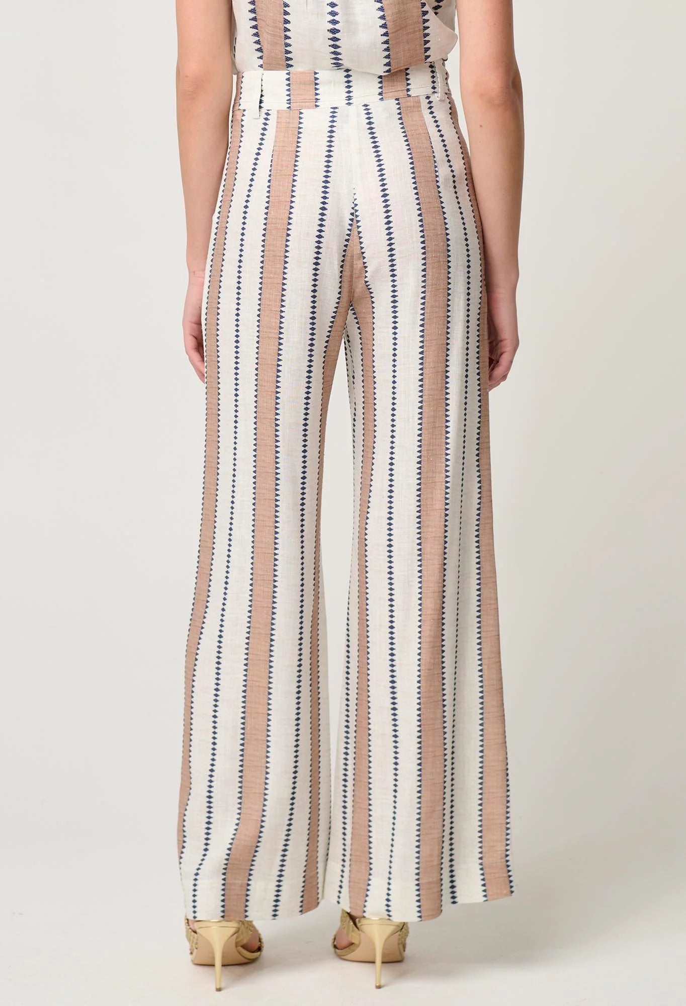 Shop Dynasty Wide Leg Pant | Cayman Stripe - ONCEWAS