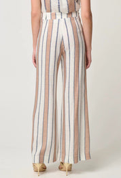 Shop Dynasty Wide Leg Pant | Cayman Stripe - ONCEWAS