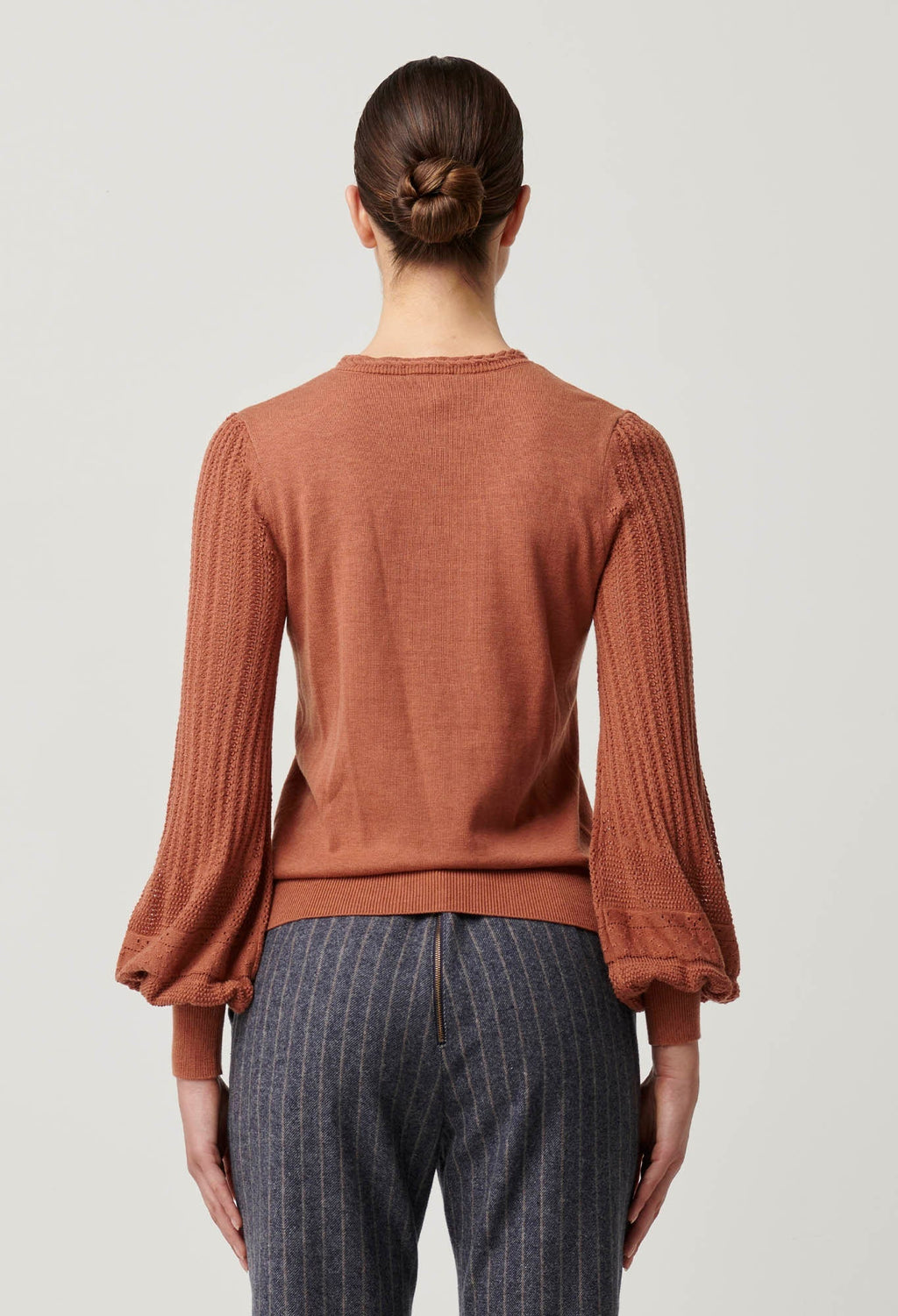 Shop Eastyn Merino Wool Cotton Blend Knit in Tawny - OnceWas