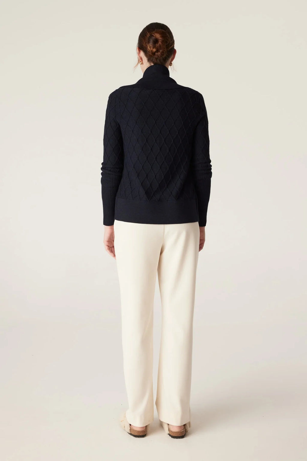 Shop Elizabeth Merino Cardigan - Cable Melbourne