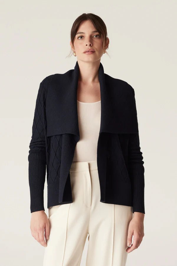 Shop Elizabeth Merino Cardigan - Cable Melbourne