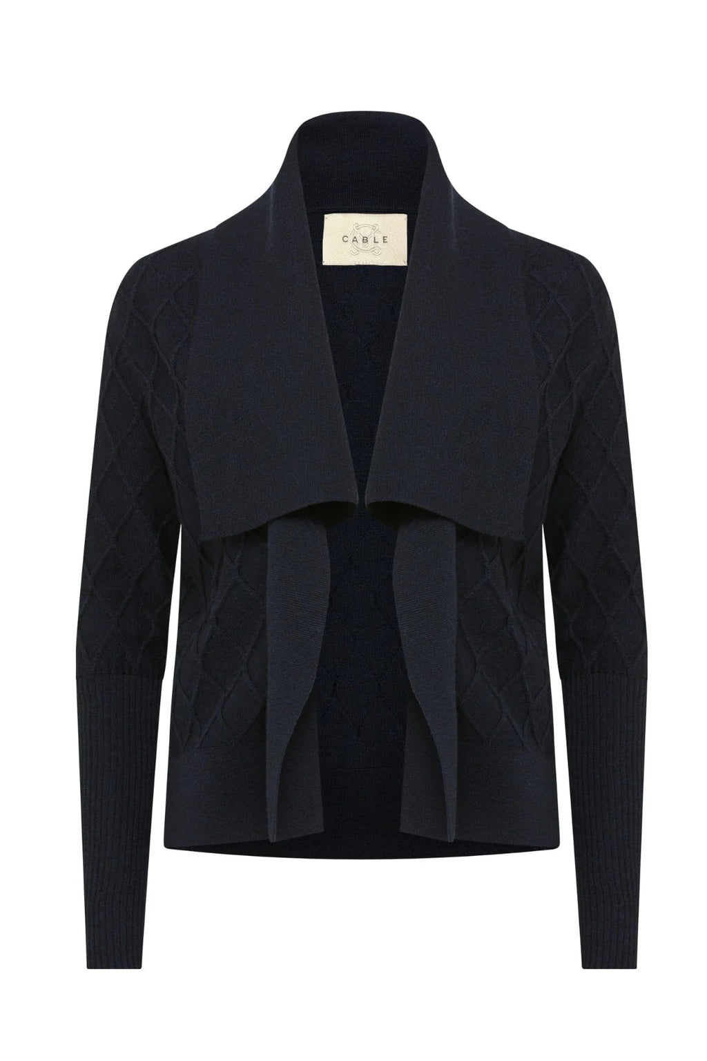 Shop Elizabeth Merino Cardigan - Cable Melbourne