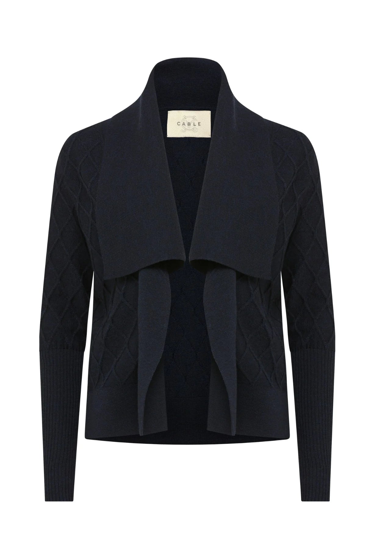 Shop Elizabeth Merino Cardigan - Cable Melbourne