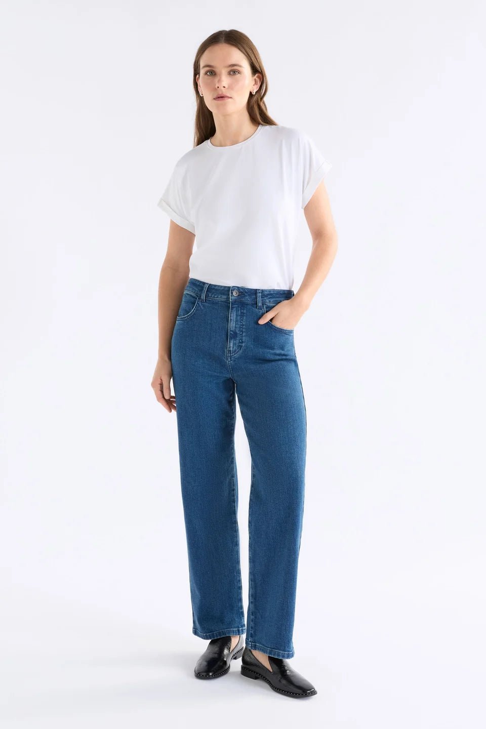 Shop Elk Cille Organic Cotton T-Shirt White - ELK
