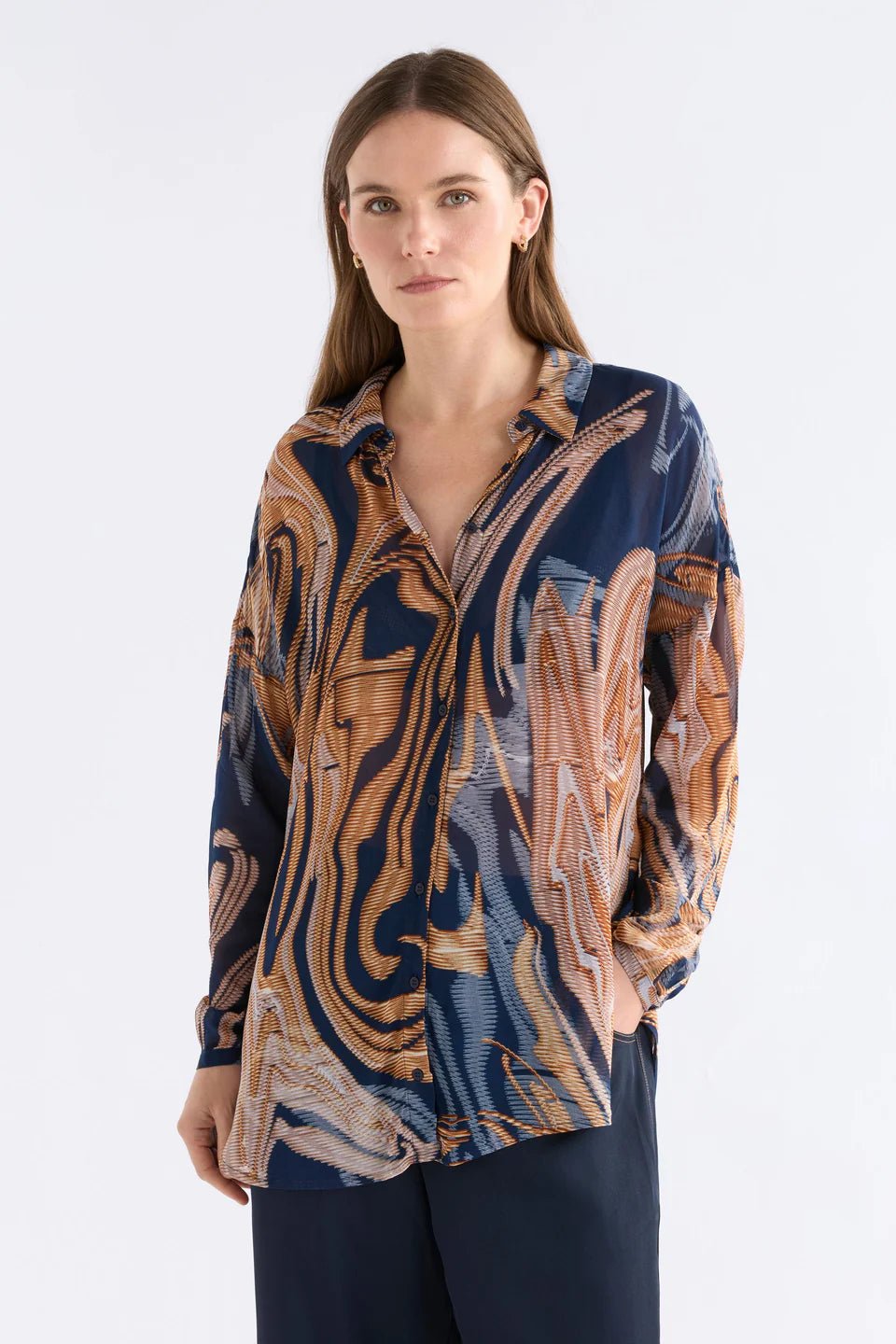 Shop Elk Eir Sheer Shirt Brandr Print - ELK