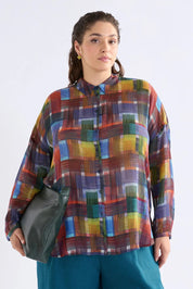 Shop Elk Eir Sheer Shirt Elbrus Print - ELK