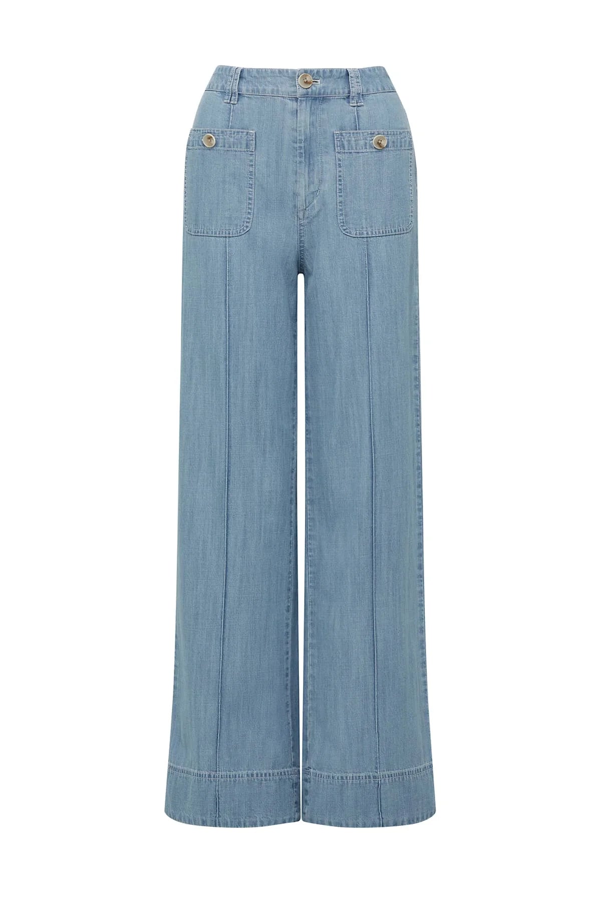 Shop Ellie Pant | Chambray - Cable Melbourne